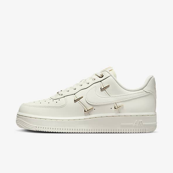 Cream colored air force ones shop